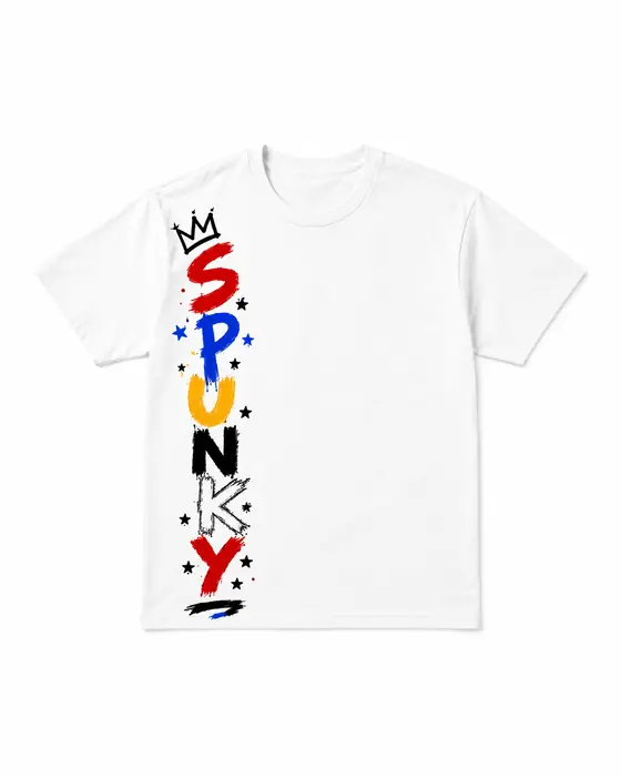 SPUNKY Vertical Graphic T-Shirt